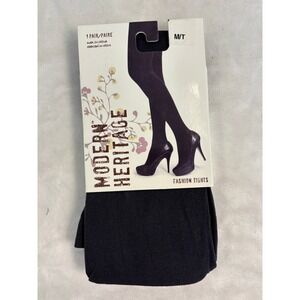 Modern Heritage Fashion Tights Charcoal Anthracite Gray‎ Opaque Size M/T 0358336